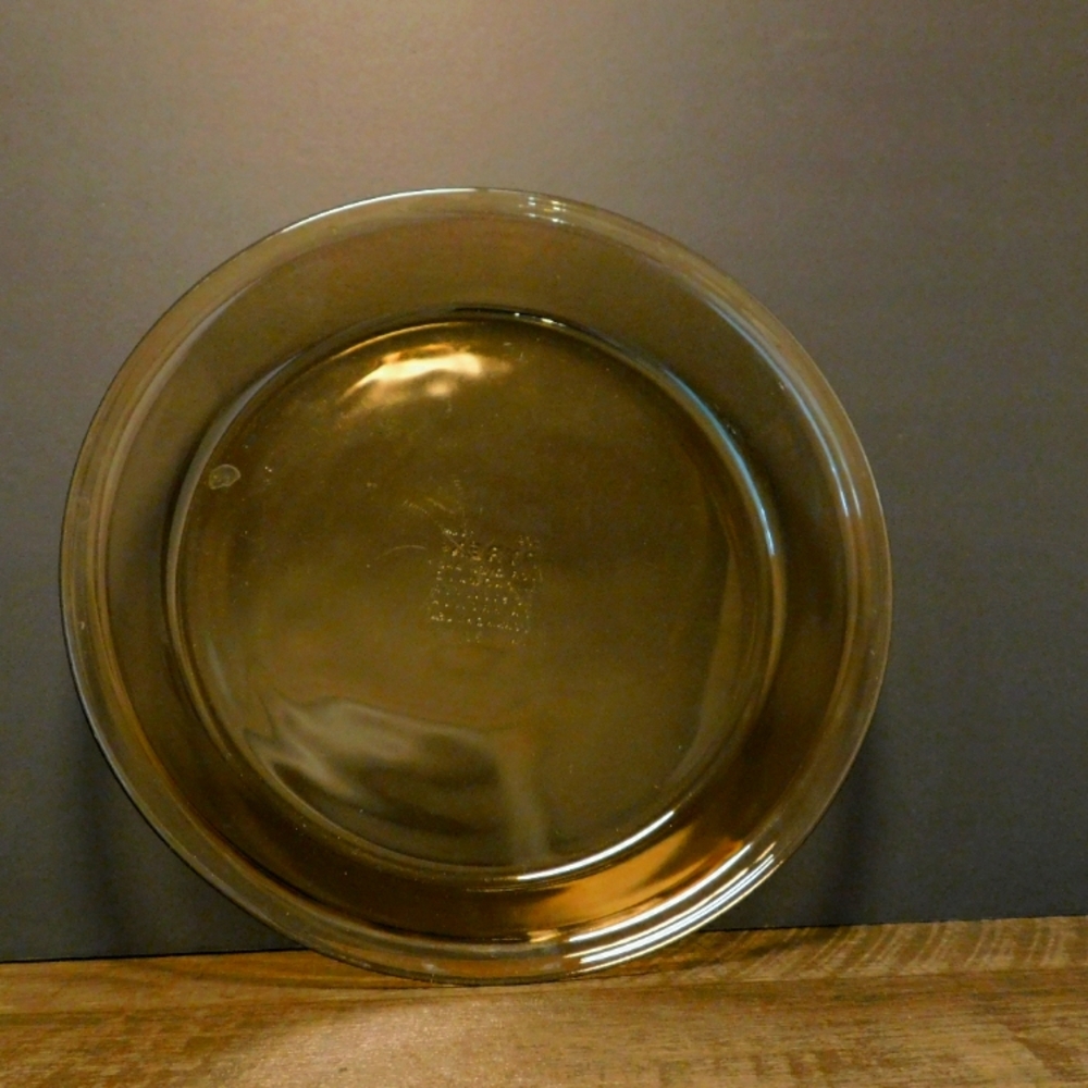 Brown Pyrex Vintage Glass Pie Plate